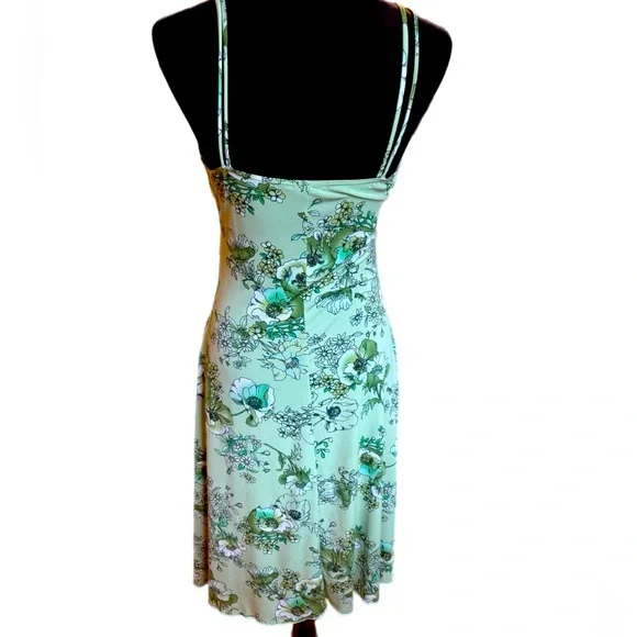 Y2K Green Floral Dress - Picture 2 of 5